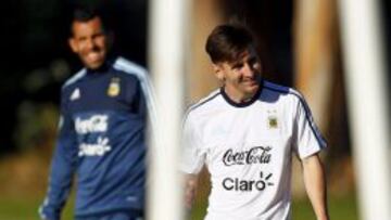 Tévez y Messi.