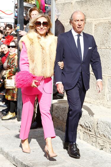 La periodista, Marta Robles, con su marido, Luis Martín de Bustamante. 