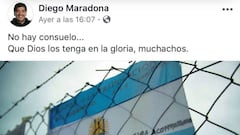 Maradona se solidarizó con las víctimas del ARA San Juan