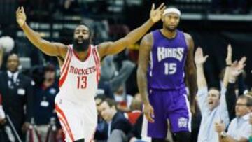 James Harden puede con otra exhibición de Cousins
