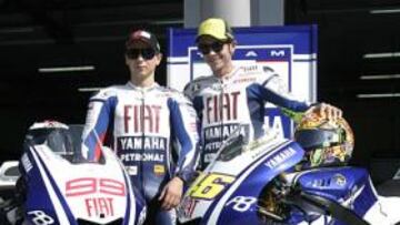 Rossi y Lorenzo volverán a ser pareja en Yamaha.