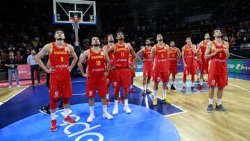 Los jugadores de la Selecci&oacute;n tras la &uacute;ltima Ventana en Tenerife.