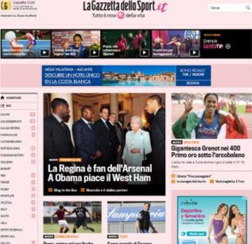 Portadas de la prensa extranjera