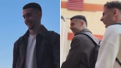 El vacile de Lamine cuando ve a Joan García llegar a la concentración con España: estaba claro que iba a pasar sí o sí