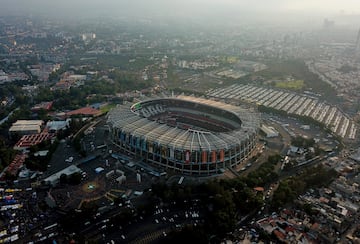 Así luce el Estadio Azteca desde el aire