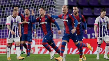 Valladolid 2 - Levante 4: goles y resumen de la Copa del Rey