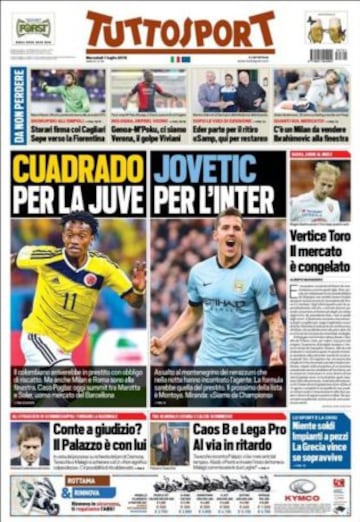 Portadas de la prensa deportiva