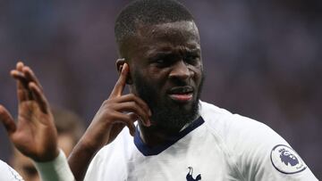 Tanguy Ndombélé, jugador del Tottenham, durante un partido de Premier League.