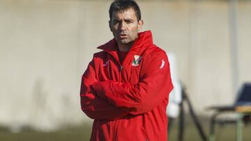 Asier Garitan, en un entrenamiento del Leganés.