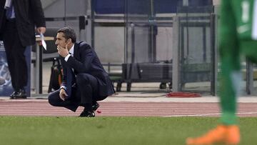 Valverde en el Olímpico de Roma.