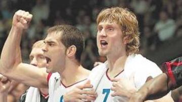 <b>SERÁN VITALES. </b>Calderón y Macijauskas tendrán trabajo extra ante el poderío exterior de jugadores como Jasikevicius o Parker.