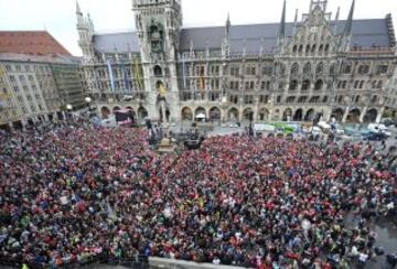 El Bayern celebra el título de campeón de la Bundesliga