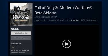 Descarga ya la beta de Call of Duty: Modern Warfare (PS4, Xbox One, PC)