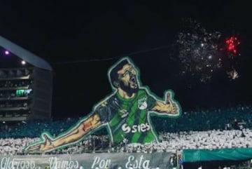 Hasta Inglaterra llegó el tifo de Andrés Pérez en el debut del Deportivo Cali frente a Boca por Copa Libertadores 