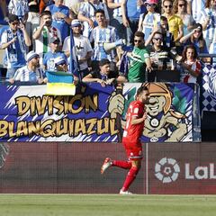 Borja Iglesias, rey del gol en la fiesta de Butarque