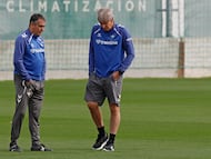 Pellegrini, con Alexis.