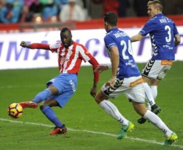 Rubi pidió “un jugador top” para reforzar al Sporting y llegó Lacina Traoré, el techo de LaLiga con su 2,03. Debutó marcando al Alavés, fue titular ante el Lega e hizo sufrir mucho a los zagueros del Atlético. Y ojo, que va mejor por abajo que por alto…