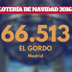 66.513: El Gordo del Sorteo de Lotería de Navidad 2016