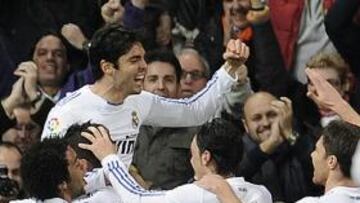 <b>CONTENTO. </b>Kaká fue felicitado por su primer gol esta temporada.