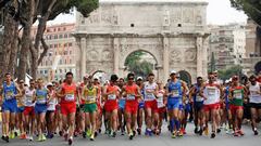 Los 50 kil&oacute;metros marcha de la Copa del Mundo recorrieron Roma.