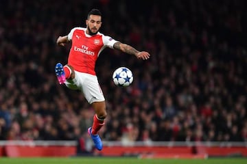 Everton new boy Theo Walcott pictured in action for Arsenal