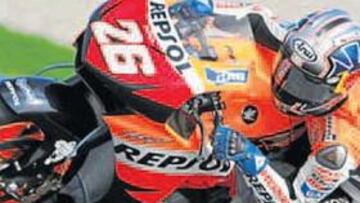 <b>ACOPLAMIENTO PERFECTO. </b>La nueva Honda de 800cc se ajusta a las condiciones de pilotaje de Dani.