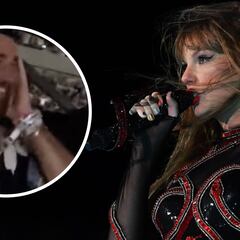 Watch Kelce and papa Swift’s reaction to Taylor changing “Karma” lyrics