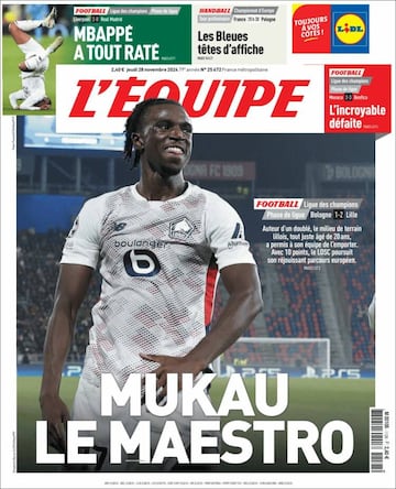 "Mbappé se hunde": las portadas de la prensa tras la derrota del Madrid 