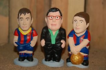 Neymar, Tata Martino y Leo Messi.