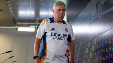 Ancelotti: ¡°Ni Mbapp¨¦, ni nadie, estamos preocupados por el gol¡±