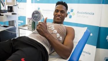 Yerry Mina empieza a escribir su historia en Barcelona