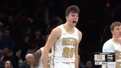 Le sacan a 2″ del final para mandar el partido a la prórroga y se casca una mandarina desde el triple: la canasta del año de Hugo González