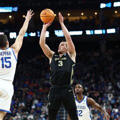 Jack Gohlke lidera a los Oakland Golden Grizzlies en su sorprendente victoria sobre los Kentucky Wildcats