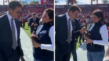 Tom Brady meets and greets the Tampa Bay Duck in surprising moment