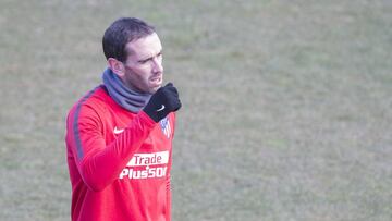 Godín se entrenó como uno más