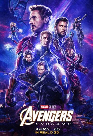 Póster oficial 3D de Vengadores Endgame