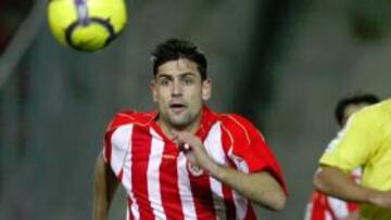 <b>SATISFECHO. </b>Dorca, en una lance ante la Unión, está feliz por la buena racha del Girona.