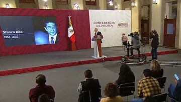 Así lamentó AMLO lamentó el asesinato de exprimer ministro de Japón
