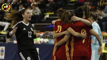 La Selecci&oacute;n celebra un gol ante Rusia.