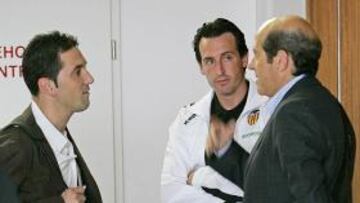 <b>INDIGNACIÓN. </b>Llorente se reunió con Emery tras el doloroso 3-6 recibido el sábado.