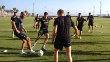 Entrenamiento del Sporting de Gijón