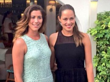 Garbiñe Muguruza y Ana Ivanovic.