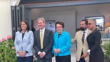 Conchita Martínez, David Haggerty, Billie Jean King, José María Arrabal y Katrina Adams.