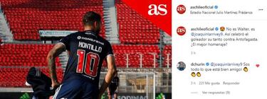 "Sos todo lo que está bien": el halago de Churín a Larrivey por su homenaje a Montillo