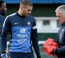 Deschamps: "Benzema está en un gran estado de forma"