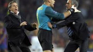 Mourinho con Valdés
