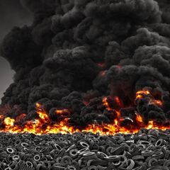 El polémico vertedero de neumáticos más grande del mundo de Kuwait