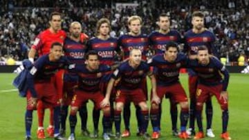 Formación del Barcelona.