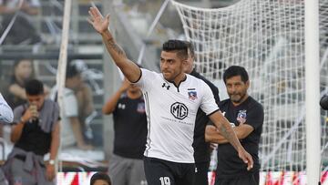 Futbol, Colo Colo vs Alianza de Lima.
Noche alba, partido amistoso.
Presentacin de jugadores de Colo Colo antes del partido contra Alianza de Lima durante la Noche Alba en el estadio Monumental de Santiago, Chile.
14/02/2018
Felipe Zanca/Photosport
