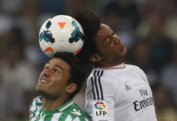 Real Madrid - Betis. Jorge Molina y Marcelo.